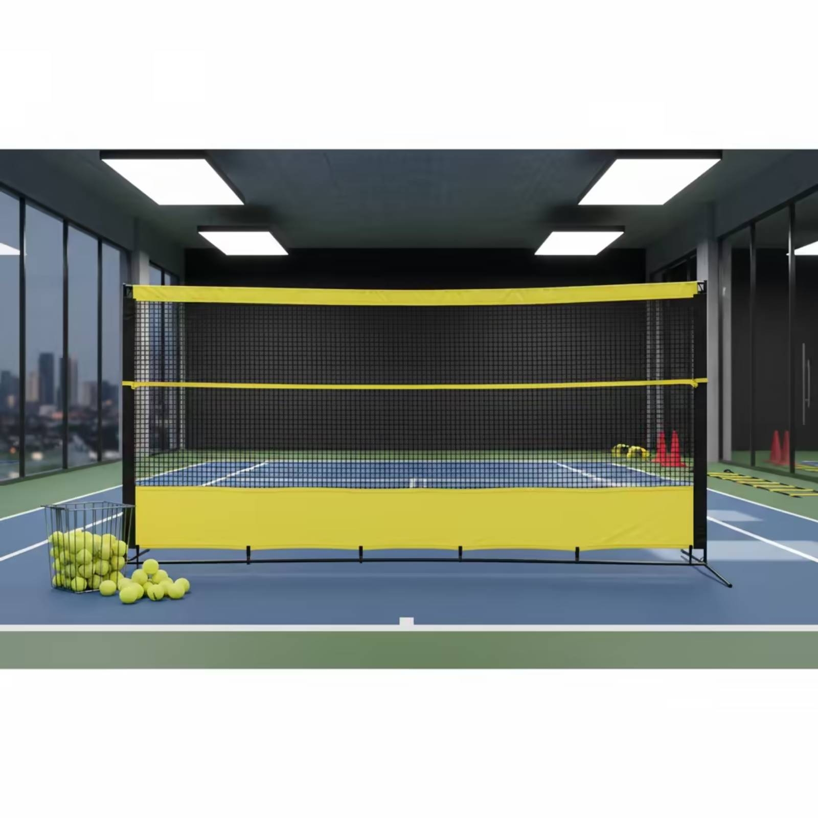 Tennis Rebound Net with Bag So - Sports Equipment For Training ulasan dan harga