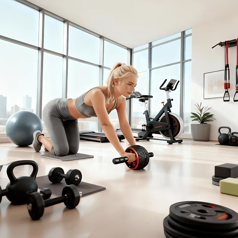 Ab Roller Wheel and Knee Mat,  - Sports Equipment Vending Machine ulasan dan harga