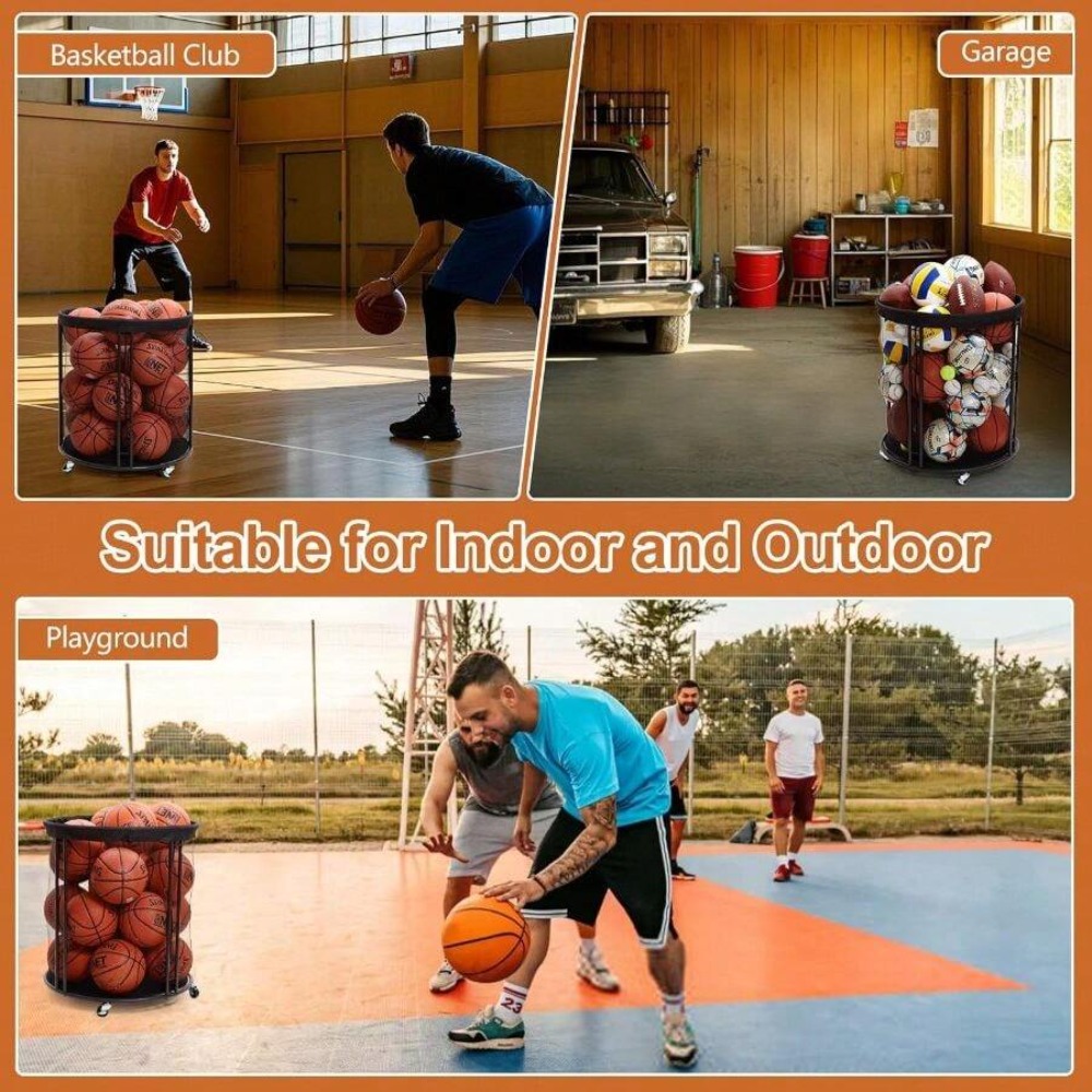 Heavy Duty Ball Storage Bin Ca - Sports Equipment Outdoor Storage ulasan dan harga