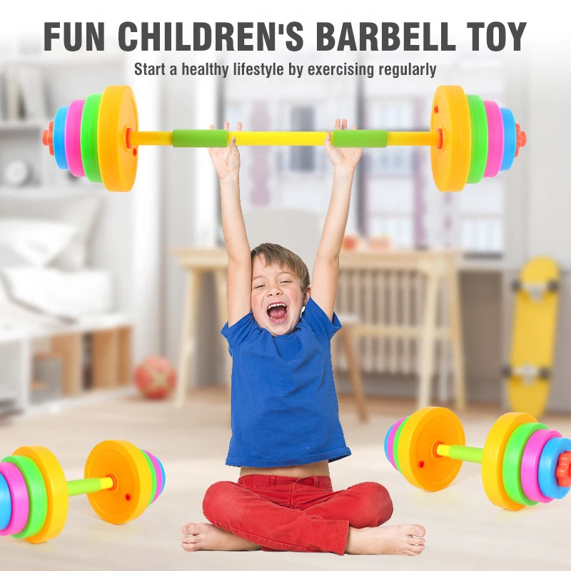 Adjustable Kids Dumbbell Barbe - Sports Equipment Kit ulasan dan harga