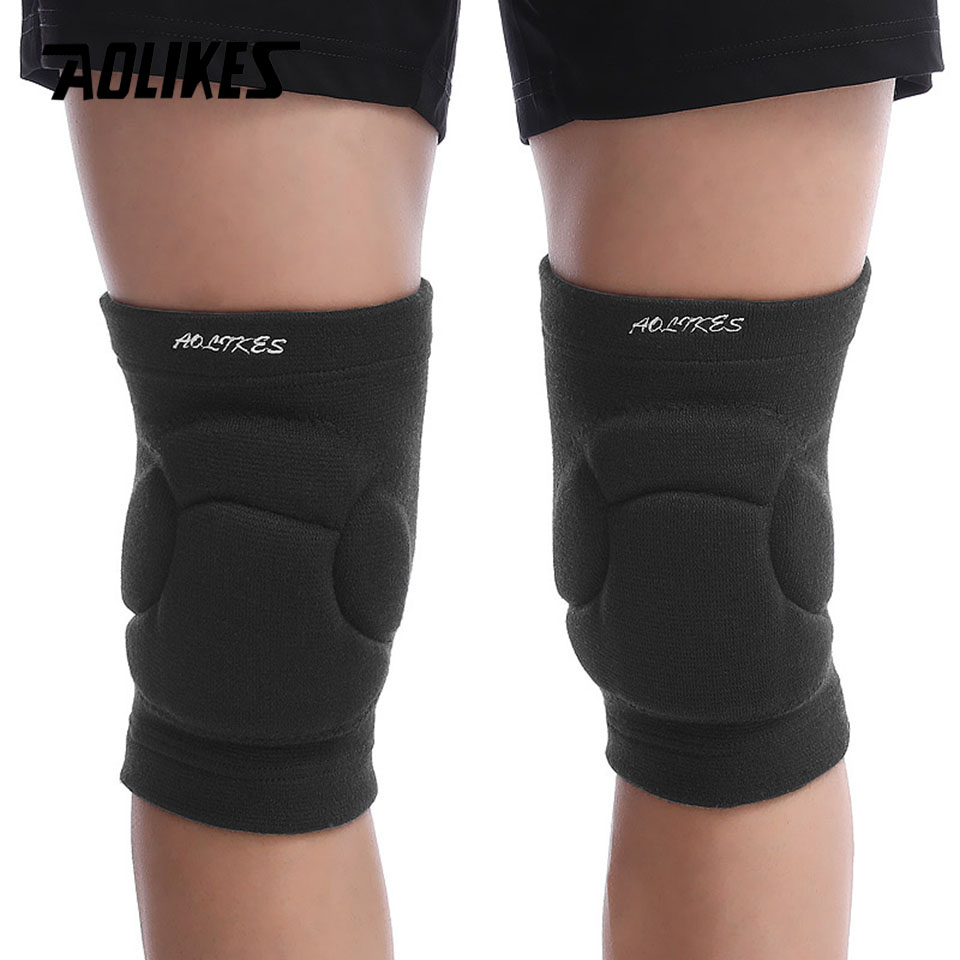 AOLIKES 1 Pair Sports Thickeni - Volleyball Knee Pad ulasan dan harga